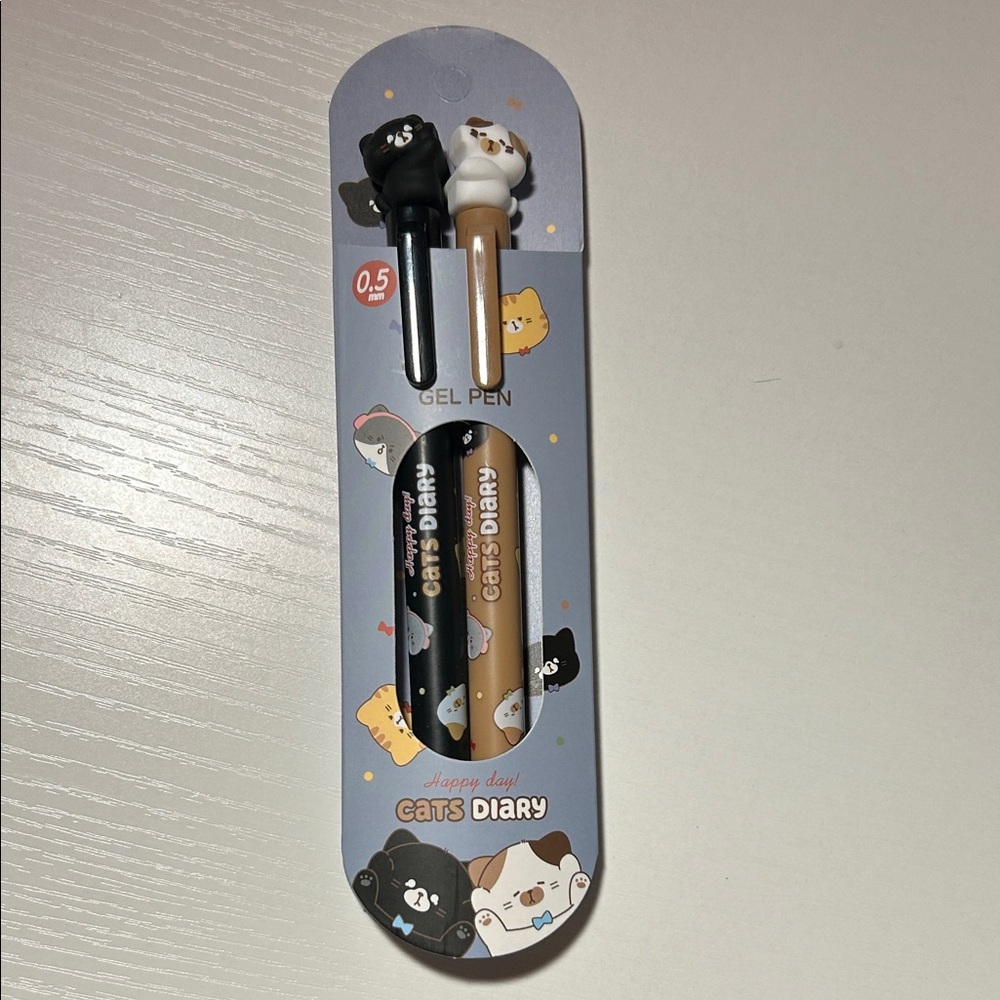 Gel Pen Set - Black and White